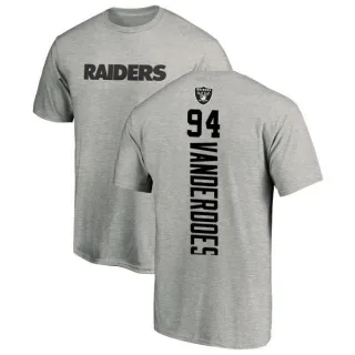 Eddie Vanderdoes Oakland Raiders Backer T-Shirt - Ash