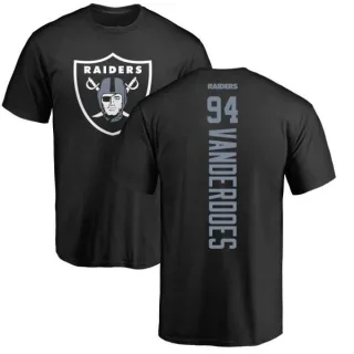 Eddie Vanderdoes Oakland Raiders Backer T-Shirt - Black