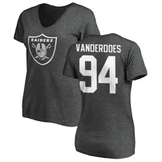 Eddie Vanderdoes Women's Oakland Raiders One Color T-Shirt - Ash