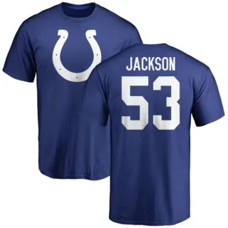 Edwin Jackson Indianapolis Colts Name & Number Logo T-Shirt - Royal