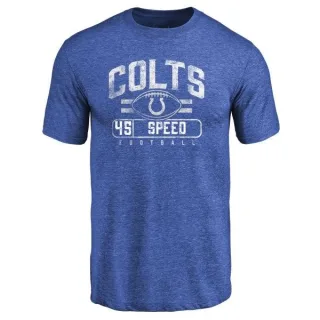 E.J. Speed Indianapolis Colts Flanker Tri-Blend T-Shirt - Royal