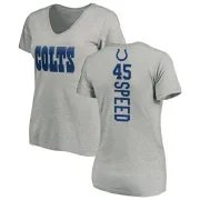 E.J. Speed Women's Indianapolis Colts Backer V-Neck T-Shirt - Ash