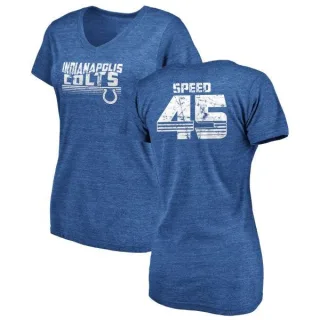 E.J. Speed Women's Indianapolis Colts Retro Tri-Blend V-Neck T-Shirt - Royal