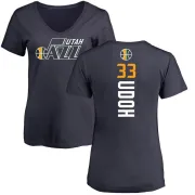 Ekpe Udoh Women's Utah Jazz Navy Backer T-Shirt