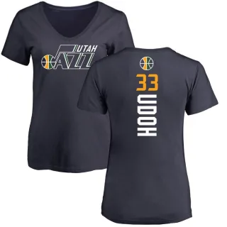 Ekpe Udoh Women's Utah Jazz Navy Backer T-Shirt