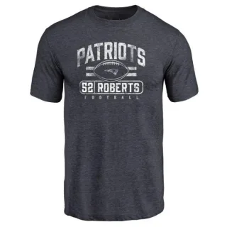 Elandon Roberts New England Patriots Flanker Tri-Blend T-Shirt - Navy