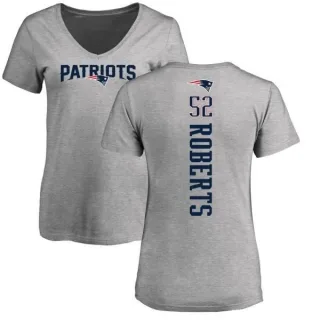 Elandon Roberts Women's New England Patriots Backer V-Neck T-Shirt - Ash