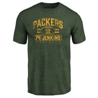 Elgton Jenkins Green Bay Packers Flanker Tri-Blend T-Shirt - Green