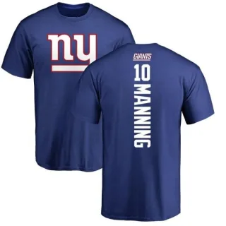 Eli Manning New York Giants Backer T-Shirt - Royal