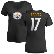 Eli Rogers Women's Pittsburgh Steelers Name & Number Logo Slim Fit T-Shirt - Black