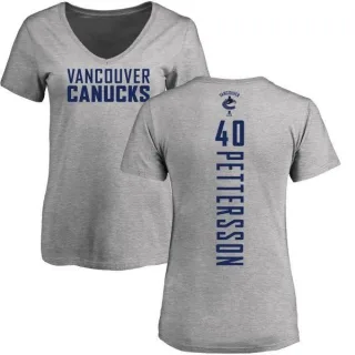 Elias Pettersson Women's Vancouver Canucks Backer T-Shirt - Ash