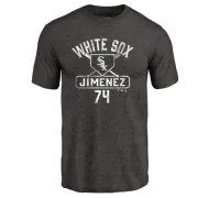 Eloy Jimenez Chicago White Sox Base Runner Tri-Blend T-Shirt - Black