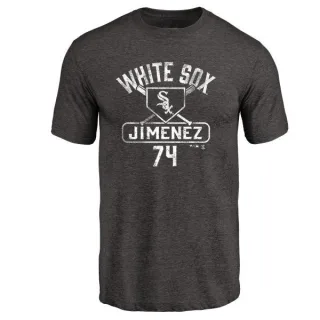 Eloy Jimenez Chicago White Sox Base Runner Tri-Blend T-Shirt - Black