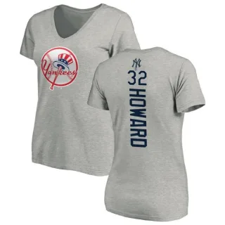 Elston Howard Women's New York Yankees Backer Slim Fit T-Shirt - Ash