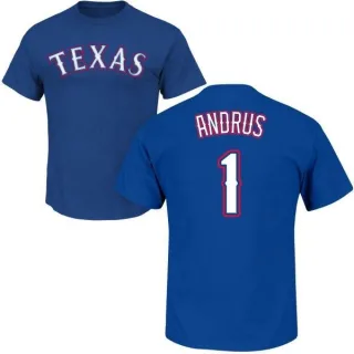 Elvis Andrus Texas Rangers Name & Number T-Shirt - Royal