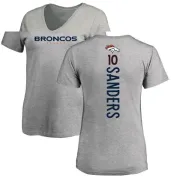 Emmanuel Sanders Women's Denver Broncos Backer V-Neck T-Shirt - Ash