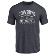 Emmitt Smith Dallas Cowboys Flanker Tri-Blend T-Shirt - Navy