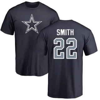 Emmitt Smith Dallas Cowboys Name & Number Logo T-Shirt - Navy