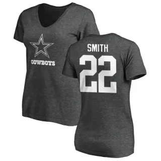 Emmitt Smith Women's Dallas Cowboys One Color T-Shirt - Ash