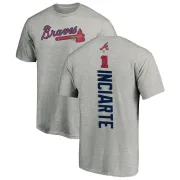 Ender Inciarte Atlanta Braves Backer T-Shirt - Ash