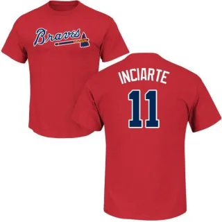 Ender Inciarte Atlanta Braves Name & Number T-Shirt - Red