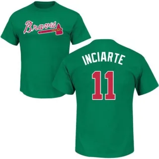 Ender Inciarte Atlanta Braves St. Patrick's Day Name & Number T-Shirt - Green