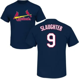 Enos Slaughter St. Louis Cardinals Name & Number T-Shirt - Navy