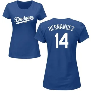 Enrique Hernandez Women's Los Angeles Dodgers Name & Number T-Shirt - Royal