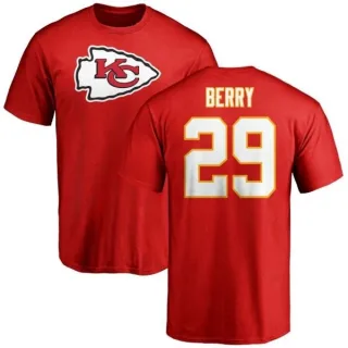 Eric Berry Kansas City Chiefs Name & Number Logo T-Shirt - Red