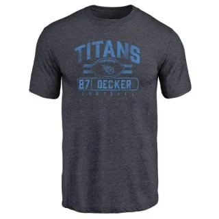 Eric Decker Tennessee Titans Flanker Tri-Blend T-Shirt - Navy