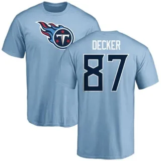 Eric Decker Tennessee Titans Name & Number Logo T-Shirt - Light Blue