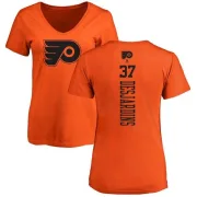 Eric Desjardins Women's Philadelphia Flyers One Color Backer T-Shirt - Orange