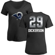 Eric Dickerson Women's Los Angeles Rams Midnight Mascot T-Shirt - Black