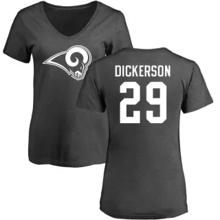 Eric Dickerson Women's Los Angeles Rams One Color T-Shirt - Ash