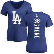 Eric Gagne Women's Los Angeles Dodgers Backer Slim Fit T-Shirt - Royal