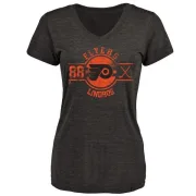 Eric Lindros Women's Philadelphia Flyers Insignia Tri-Blend T-Shirt - Black