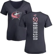 Eric Robinson Women's Columbus Blue Jackets Backer T-Shirt - Navy