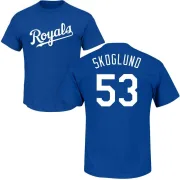 Eric Skoglund Kansas City Royals Name & Number T-Shirt - Royal