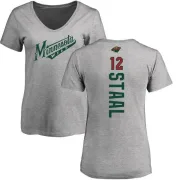 Eric Staal Women's Minnesota Wild Backer T-Shirt - Ash