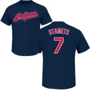 Eric Stamets Cleveland Indians Name & Number T-Shirt - Navy