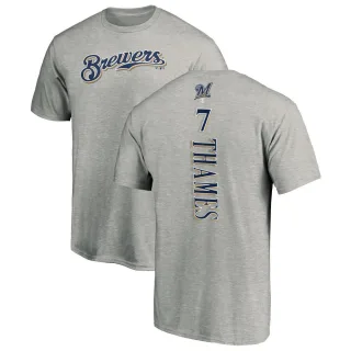 Eric Thames Milwaukee Brewers Backer T-Shirt - Ash