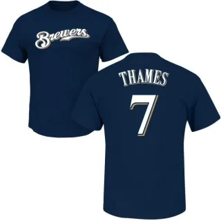 Eric Thames Milwaukee Brewers Name & Number T-Shirt - Navy