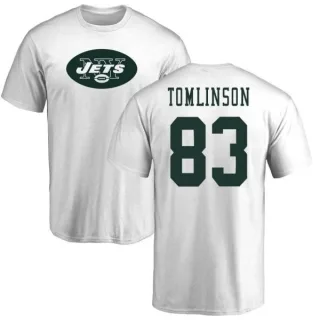 Eric Tomlinson New York Jets Name & Number Logo T-Shirt - White