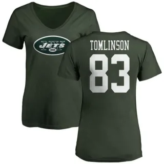 Eric Tomlinson Women's New York Jets Name & Number Logo Slim Fit T-Shirt - Green