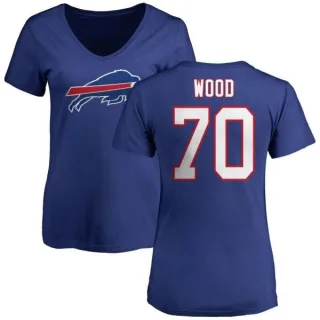 Eric Wood Women's Buffalo Bills Name & Number Logo Slim Fit T-Shirt - Royal