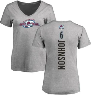 Erik Johnson Women's Colorado Avalanche Backer T-Shirt - Ash