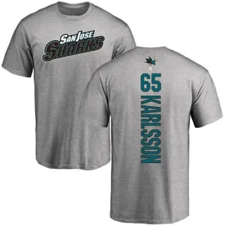 Erik Karlsson San Jose Sharks Backer T-Shirt - Ash