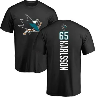Erik Karlsson San Jose Sharks Backer T-Shirt - Black