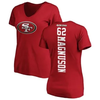 Erik Magnuson Women's San Francisco 49ers Backer Slim Fit T-Shirt - Red