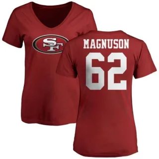 Erik Magnuson Women's San Francisco 49ers Name & Number Logo Slim Fit T-Shirt - Red